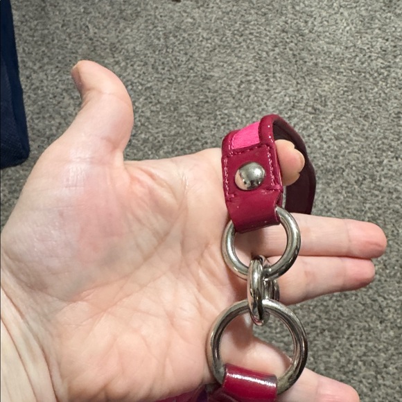 Coach Pink & Magenta Poppy Shoulder Bag with Match Wallet - Picture 4 of 12